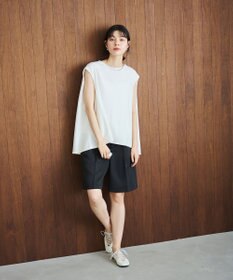 #Newans 【洗える】スクエアシルエットノースリーブカットソー