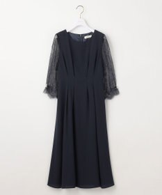 ANY SIS 【Lily Calin】レーススリーブタック ドレス