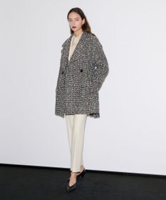 JOSEPH ウールツィード　ダブルブレステッドコート