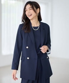 ANY L イージーケアライトストレッチダブルテーラードジャケット