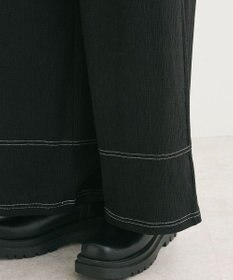 Green Parks 配色ステッチ楊柳イージーパンツ