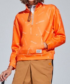 PW CIRCULUS 【 伸縮性あり 】【WOMEN】 LOGO ハーフジッププルオーバー