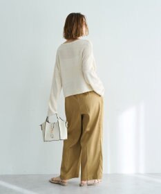 YECCA VECCA テープヤーンルーズニットプルオーバー