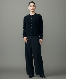 自由区 L 【19号サイズまで展開・カタログ掲載】TRギャバ裏起毛ワイド パンツ