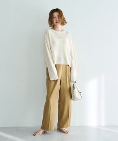 YECCA VECCA テープヤーンルーズニットプルオーバー