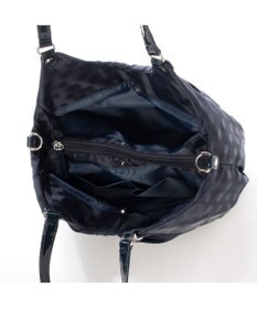 Y'SACCS ドット柄ジャガードエナメルアクセント2wayトート