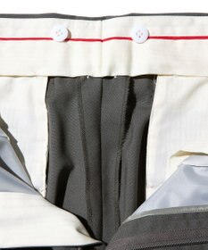 J.PRESS MEN 【J.PRESS ORIGINALS】HOPSACK 1TACK PIPED STEM SLACKS