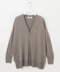 J.PRESS LADIES 【洗える】 シルキーレーヨンストレッチ Ｖネック カーディガン