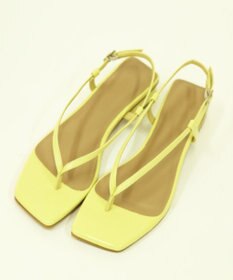 BONTRE 【PRECIEUX JOUET/プレシュウジュエ】 スクエアヒールナロートングサンダル/034PJ