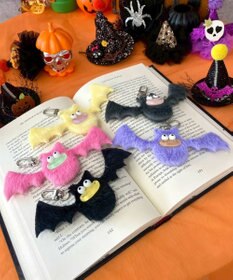 WEGO ミニハピハピコウモリモンスターぬいぐるみキーホルダー