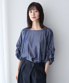 YECCA VECCA ホイップスリーブブラウス