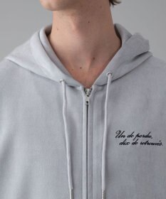 WEGO 【ユニセックス着用ITEM/MLサイズ展開】フェイクスウェードZIPパーカー