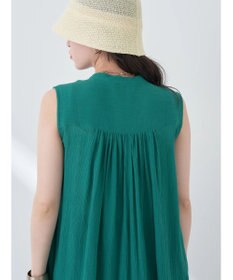 earth music&ecology ノースリーブギャザーワンピース