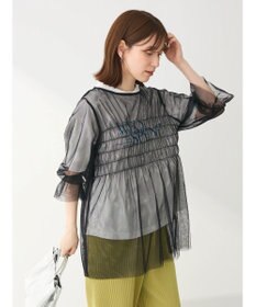 Green Parks チュールシャーリングチュニック