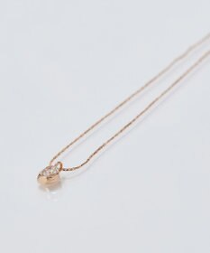 Phoebe 【金属アレルギー対応】スパークルドットビジューネックレス/ニッケルフリー シャンパンゴールド