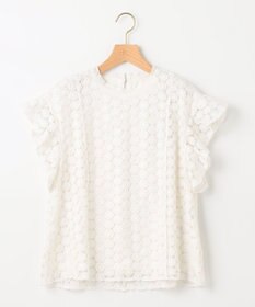 組曲 S 【洗える】フラワーレース ブラウス