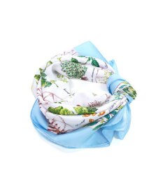 Marca ＜春の新色！＞【伝統横濱スカーフ】ハーブガーデン 大判 シルクツイル スカーフ