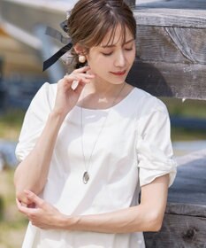 Tiaclasse L 【洗える】リボン袖ブラウス