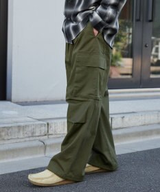 WEGO 【ウエストゴム/SMLサイズ展開】イージーワイドカーゴパンツ