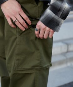 WEGO 【ウエストゴム/SMLサイズ展開】イージーワイドカーゴパンツ