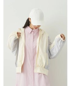 earth music&ecology コクーンギャザー切替ブルゾン