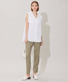 ICB 【接触冷感・UVケア・速乾・洗える】FluidBackSatin ドロストパンツ