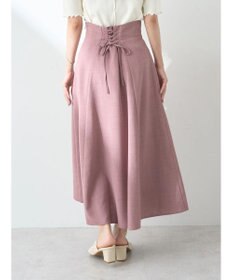 earth music&ecology バックレースアップスカート