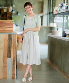 Tiaclasse L 【新色追加・洗える・UVケア・接触冷感】サマーニット半袖カーディガン