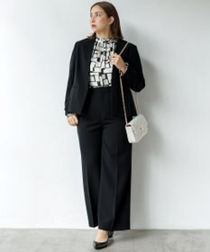 23区 L 【洗える】ARGENTI コラージュプリント ブラウス