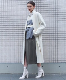 BEIGE， ZION / ウールロングチェスターコート