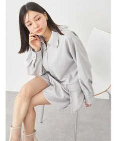 earth music&ecology ジップショートシャツ