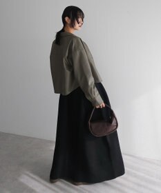 Green Parks ショート丈フェイクレザーシャツ