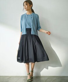 組曲 【2SET・WEB限定】フラワーレース5分袖ツイン ニット