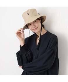 MOONBAT 【遮熱・遮光】POLO RALPH LAUREN（ポロ ラルフ ローレン）ポロポニー刺繍 リップストップ パラソルハット 帽子 あごひも付き
