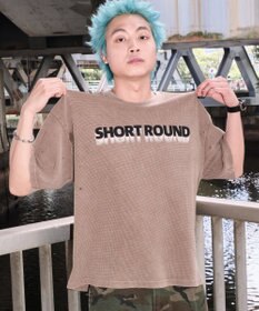 WEGO 【ユニセックス着用ITEM/MLサイズ展開】ブリーチワッフルダメージグラフィックT（SS）