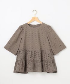 組曲 【新色追加】エンブロイダリーレースフリル ブラウス