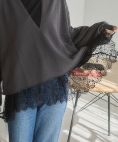 WEGO 【ANGIE VINTAGE】裾レースドッキングロンT