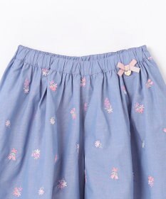 ANY KIDS フラワー 刺繍 キュロット