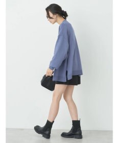 earth music&ecology サイドスリットルーズＶネックカーディガン