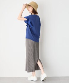 ANY 【洗濯機可】プリーツジャージタイトスカート