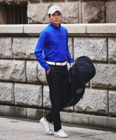 23区GOLF 【MEN】【吸水速乾/UVカット】スポーティ モックネックシャツ