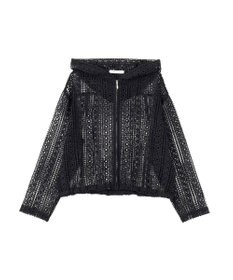 AMERICAN HOLIC 【先行予約】幾何学レースフードシャツ