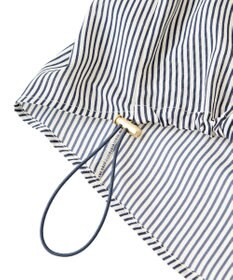 Green Parks 金ボタン裾ドロストシャツ