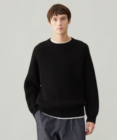 UNFILO MENS 【男女兼用】ウールポップコーン クルーネック ニット