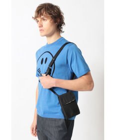 DAKS 軽量ナイロン×牛革 ハウスチェックディテール ネックポーチ