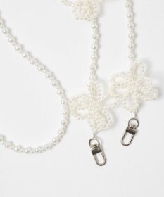 WEGO フラワーモチーフビーズストラップ