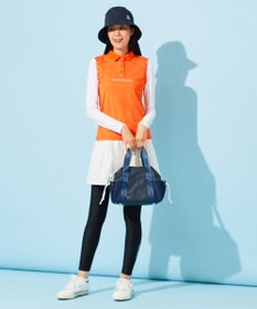 23区GOLF 【WOMEN】【接触冷感・UVケア・吸水速乾】ノースリーブ ポロシャツ