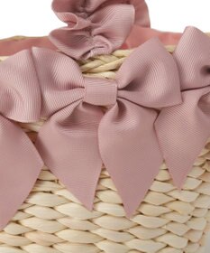 Maison de FLEUR 【2Way】フリルハンドルメイズリボン2Wayカゴバッグ