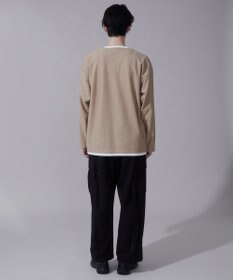 WEGO フェイクレイヤードキーネックT（LS）