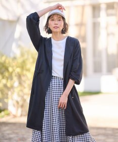 ANY 【洗濯機可/UVケア/接触冷感】ドロストピケカーディガン